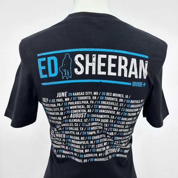 Ed Sheeran Divide Tour Black Graphic Tee Shirt - Picture 12 of 16